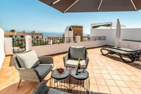 Hermosa Casa Con Terraza E Increibles Vistas Al Mar Y La Montana Nerja Exteriér fotografie